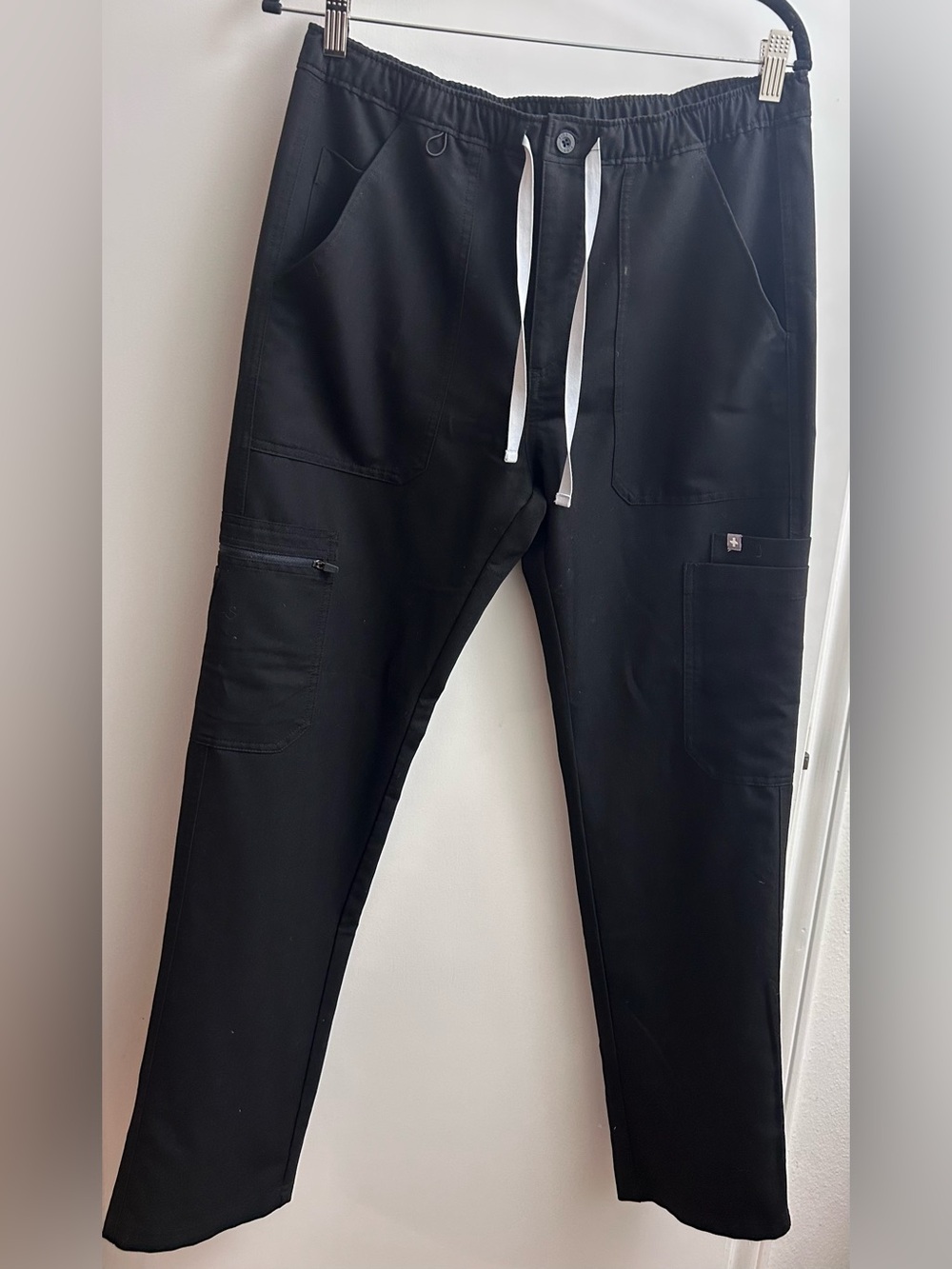 FIGS Technical Collection Black Scrub Pants Bottoms Cargo Women's Medium